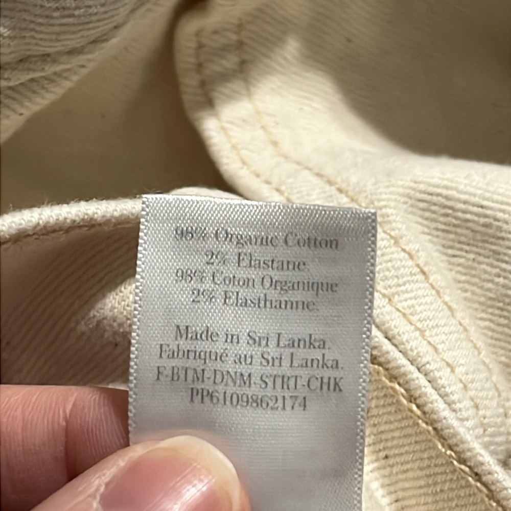 Everlane The Original Cheeky Jeans 35 NWT ECRU - Picture 12 of 12